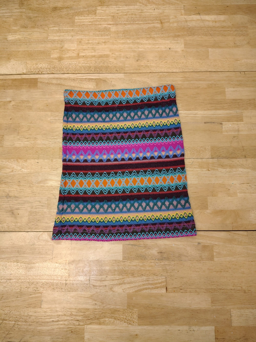 Multicolor Women’s Mini Knit Skirt